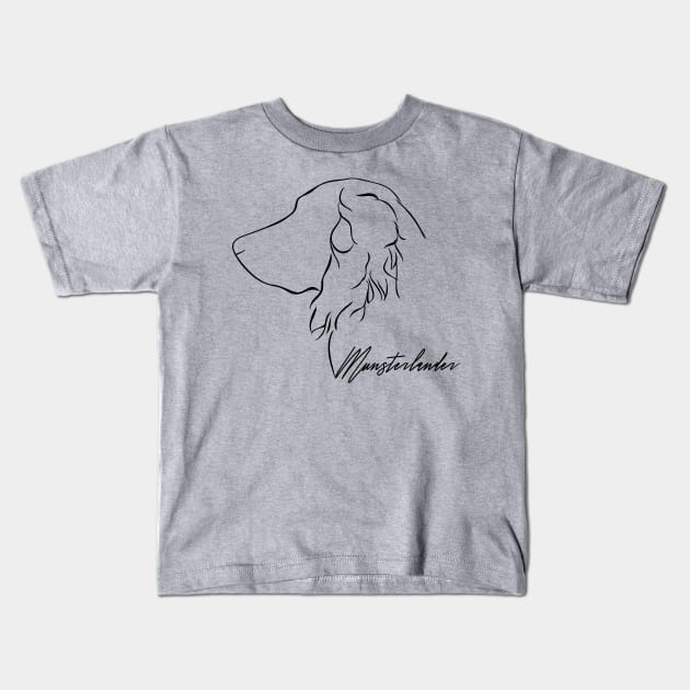 Proud Munsterlander profile dog lover Kids T-Shirt by wilsigns